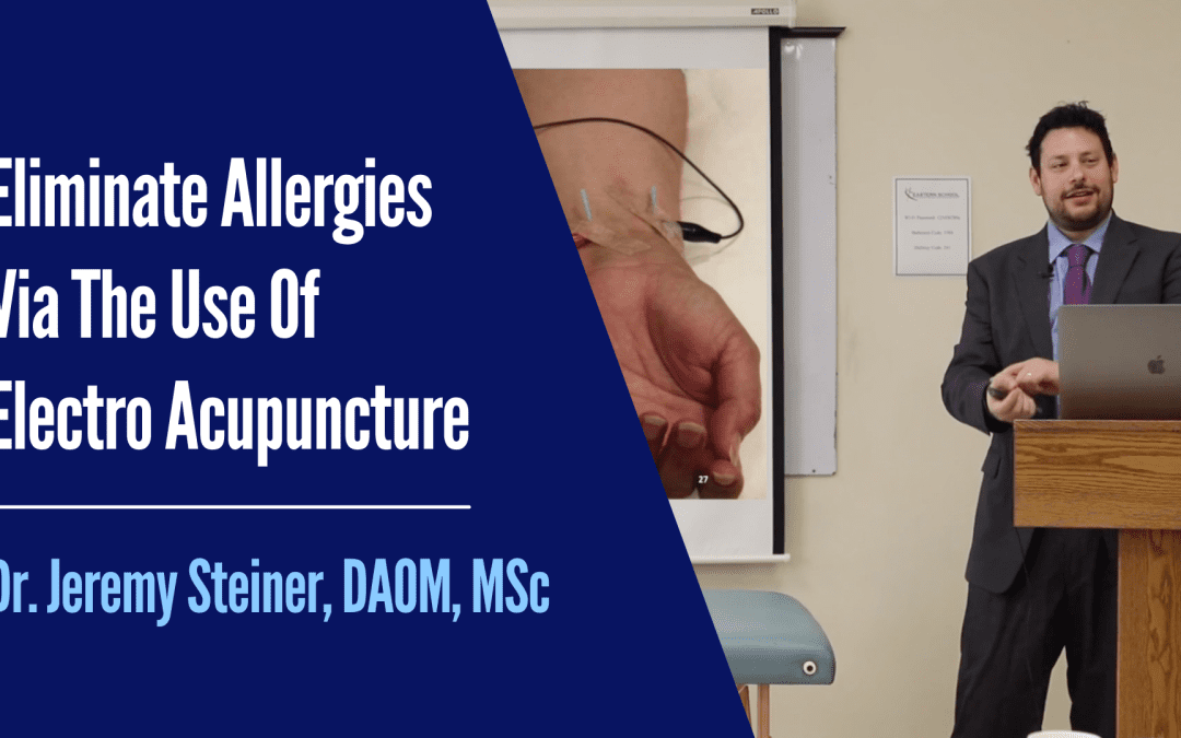 Eliminate Allergies Via The Use Of Electro-Acupuncture