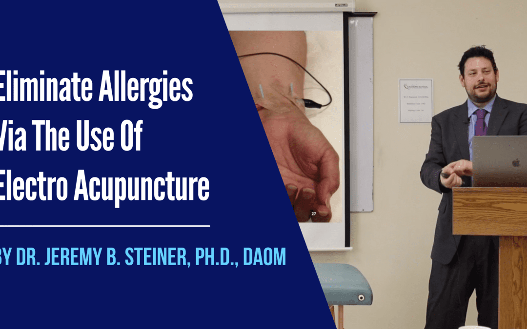 Eliminate Allergies Via The Use Of Electro-Acupuncture