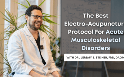 The Best Electro-Acupuncture Protocol For Acute Musculoskeletal Disorders